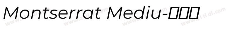 Montserrat Mediu字体转换